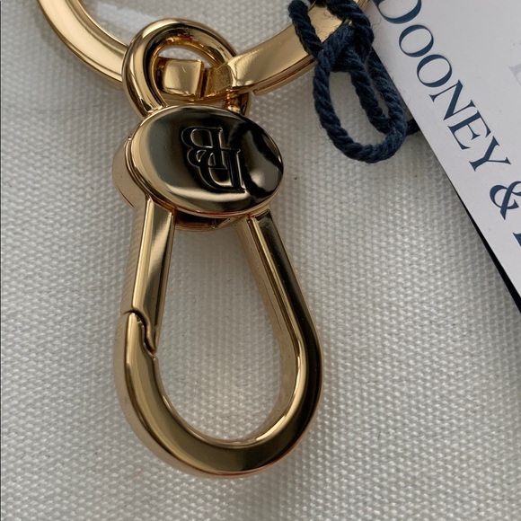 NWT - Dooney & Bourke Luxurious Gold Ring Keyfob - Picture 3 of 5